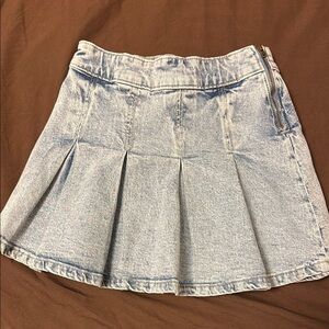 GAP Blue Mini Skater Skirt Pleated Casual